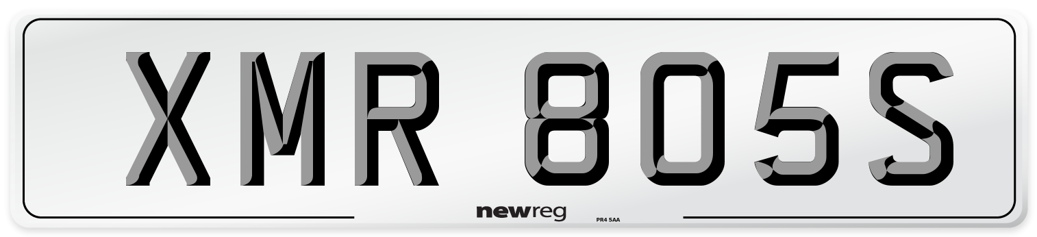 XMR 805S Front Number Plate