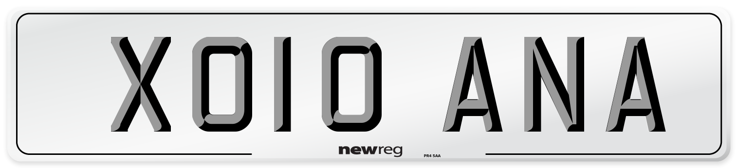 XO10 ANA Front Number Plate