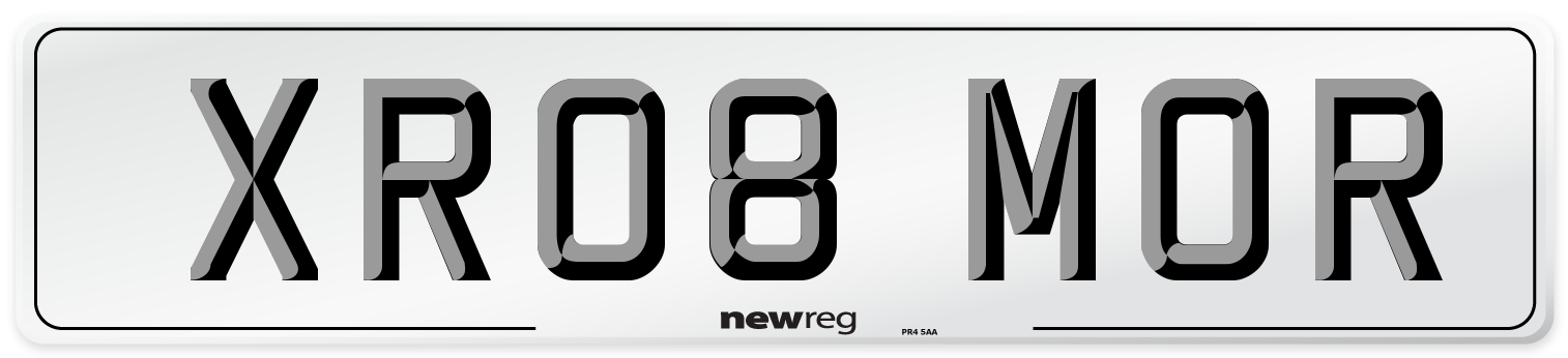 XR08 MOR Front Number Plate