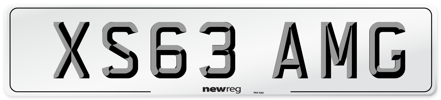 XS63 AMG Front Number Plate