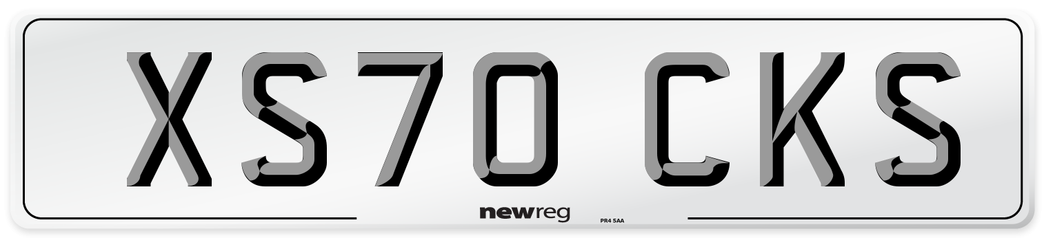 XS70 CKS Front Number Plate