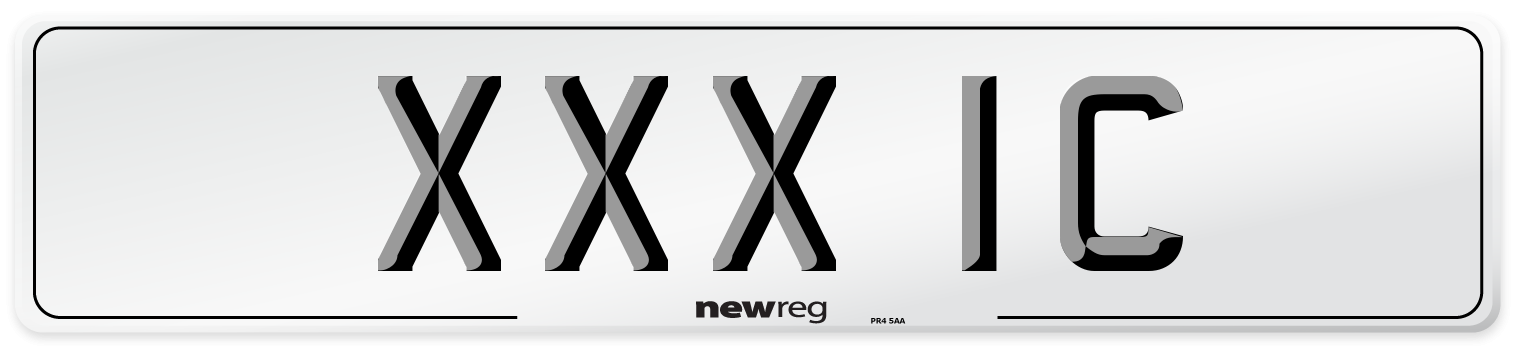 XXX 1C Front Number Plate