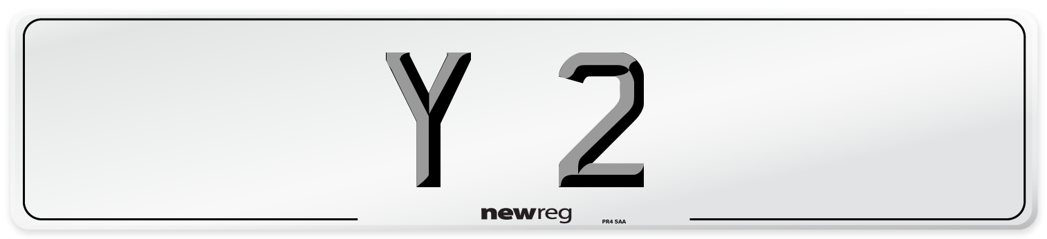 Y 2 Front Number Plate