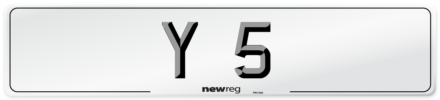 Y 5 Front Number Plate