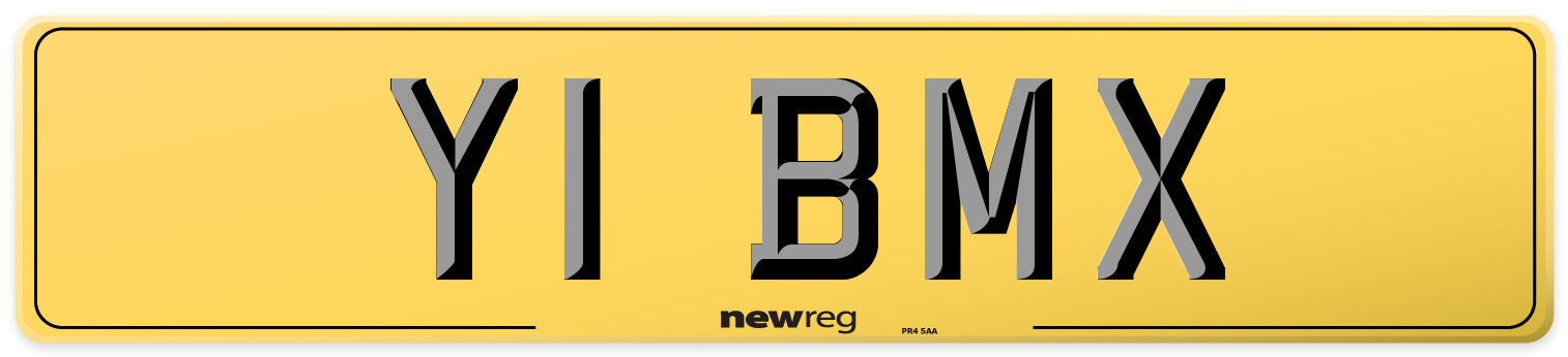 Y1 BMX Rear Number Plate