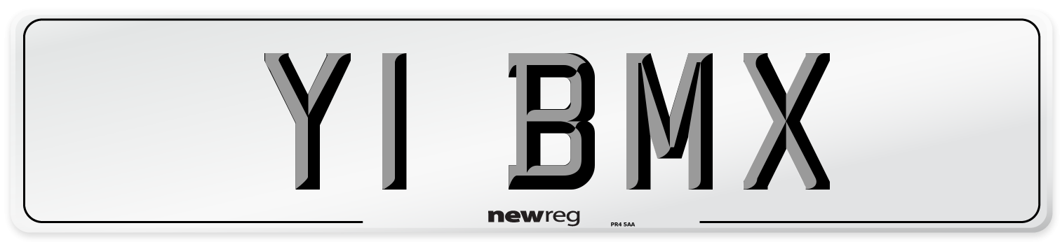 Y1 BMX Front Number Plate