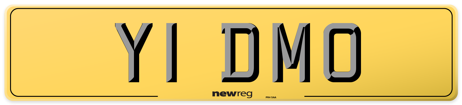 Y1 DMO Rear Number Plate