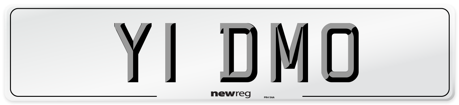 Y1 DMO Front Number Plate