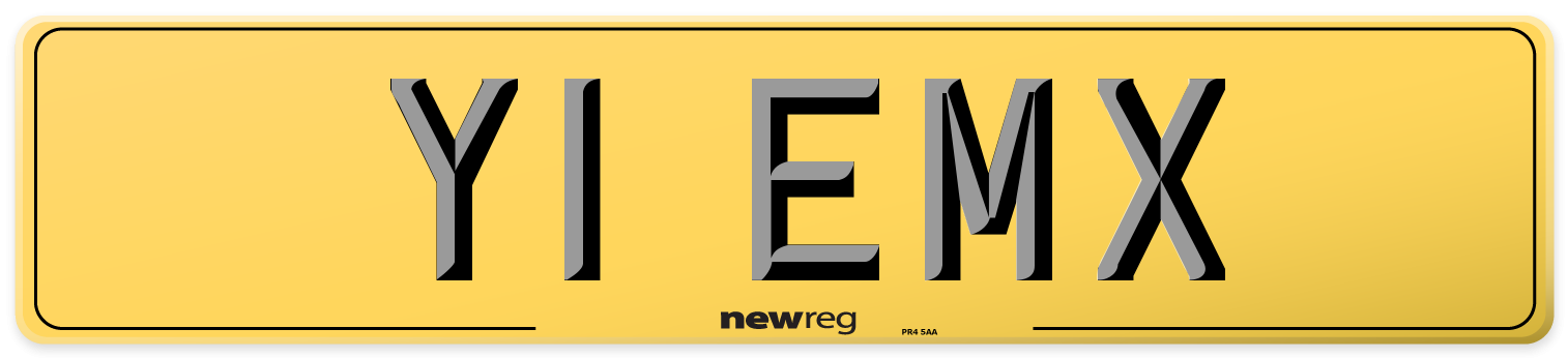 Y1 EMX Rear Number Plate