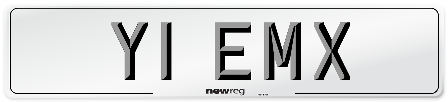 Y1 EMX Front Number Plate