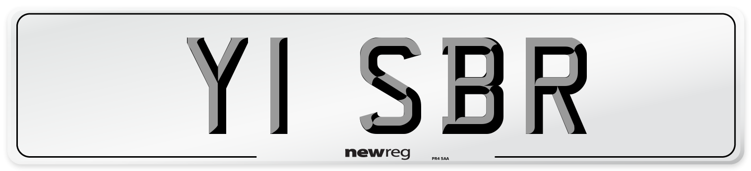 Y1 SBR Front Number Plate
