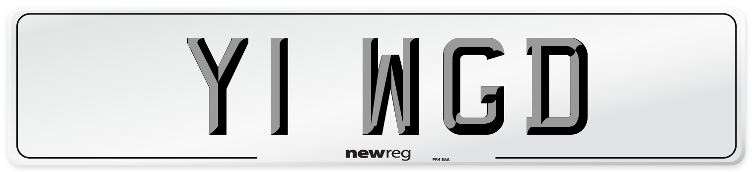 Y1 WGD Front Number Plate