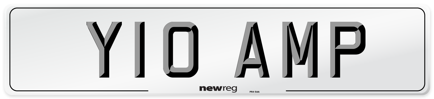 Y10 AMP Front Number Plate