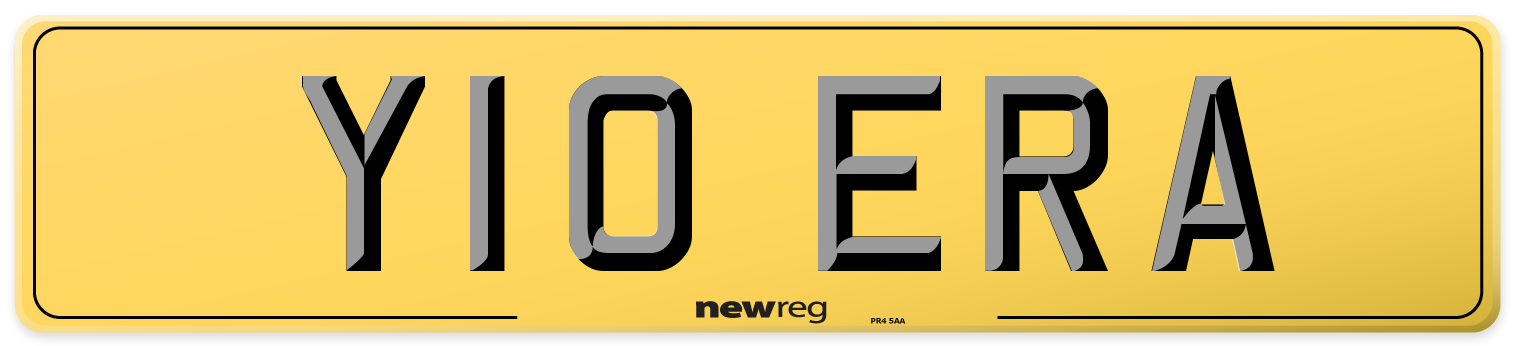 Y10 ERA Rear Number Plate