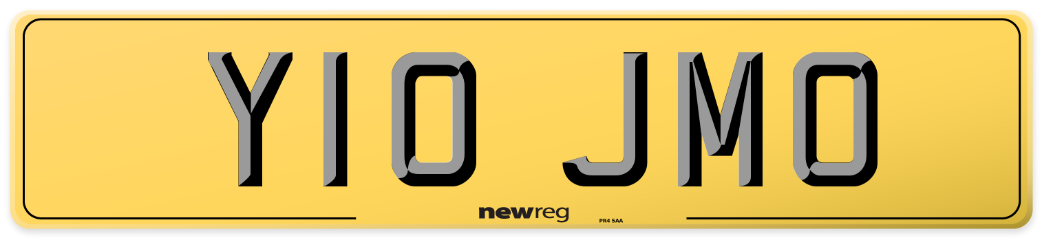 Y10 JMO Rear Number Plate