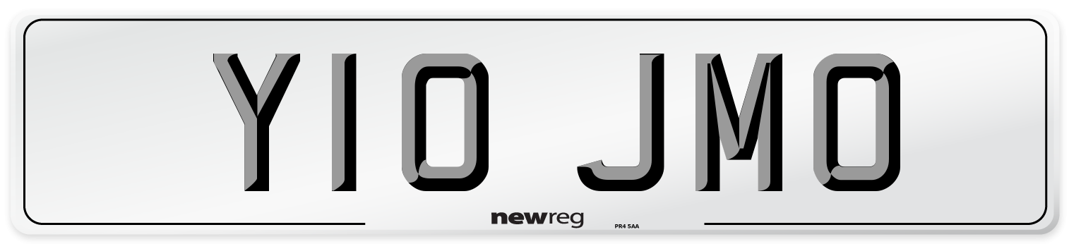 Y10 JMO Front Number Plate
