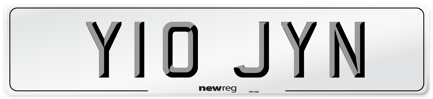 Y10 JYN Front Number Plate