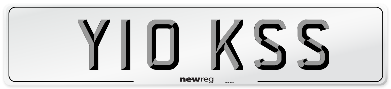 Y10 KSS Front Number Plate