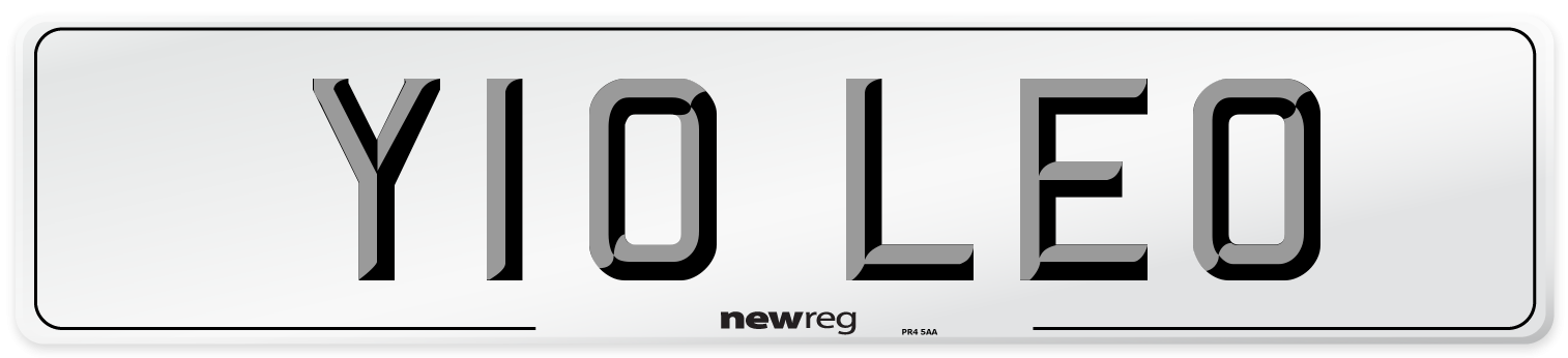 Y10 LEO Front Number Plate