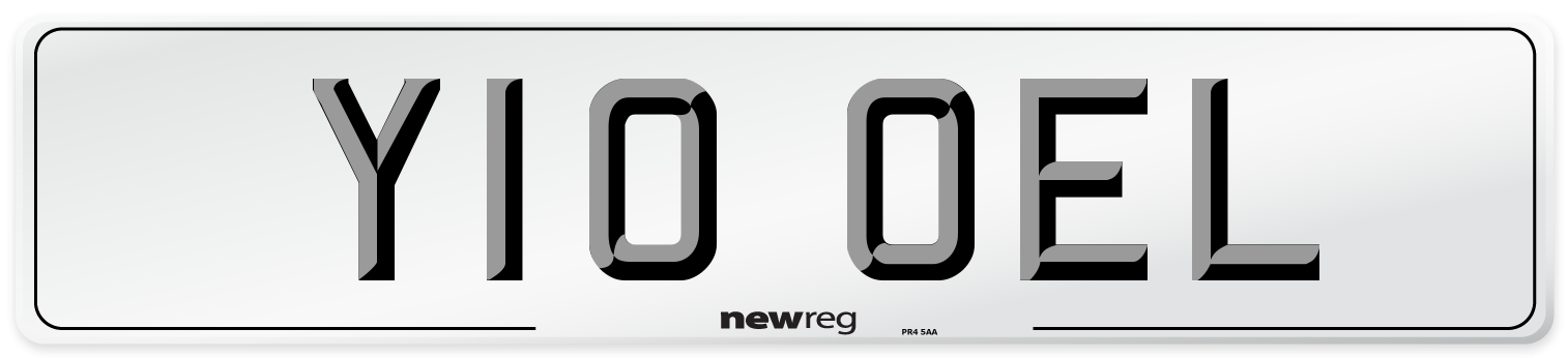 Y10 OEL Front Number Plate
