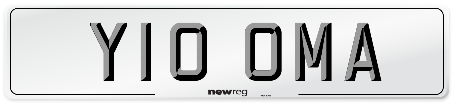 Y10 OMA Front Number Plate