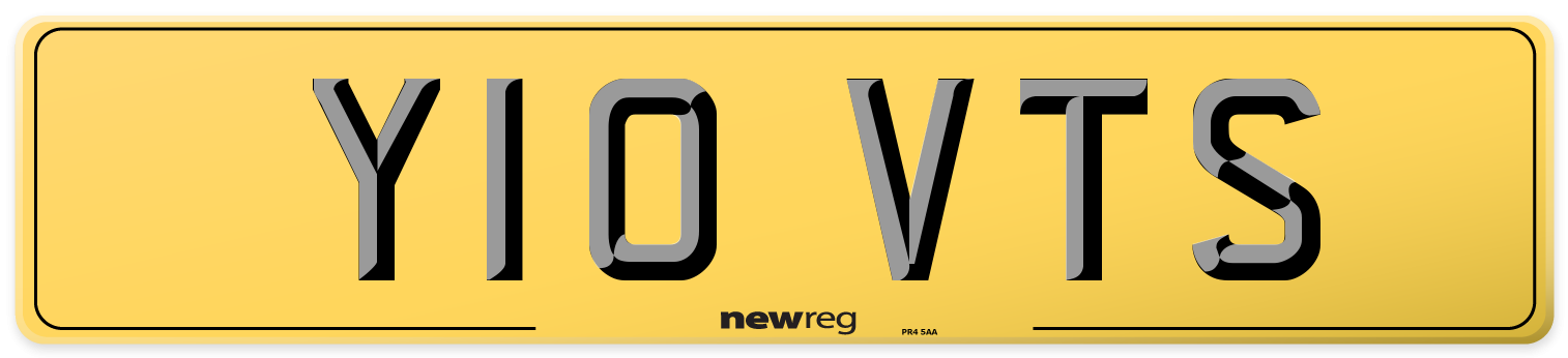 Y10 VTS Rear Number Plate