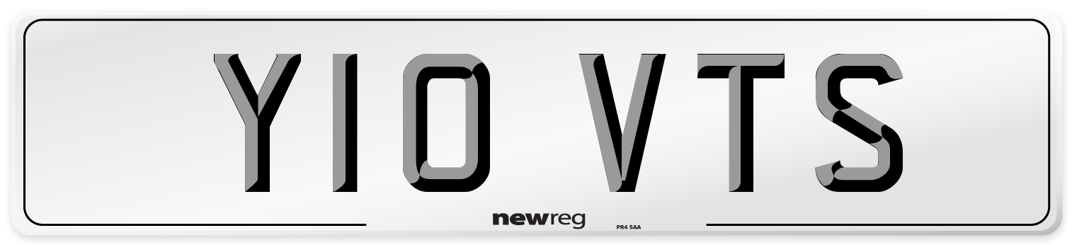Y10 VTS Front Number Plate