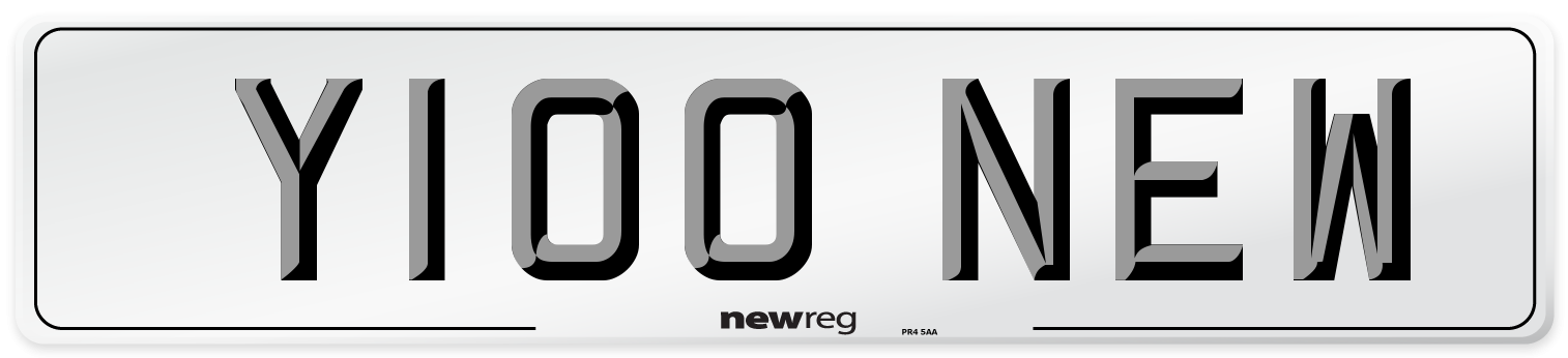 Y100 NEW Front Number Plate