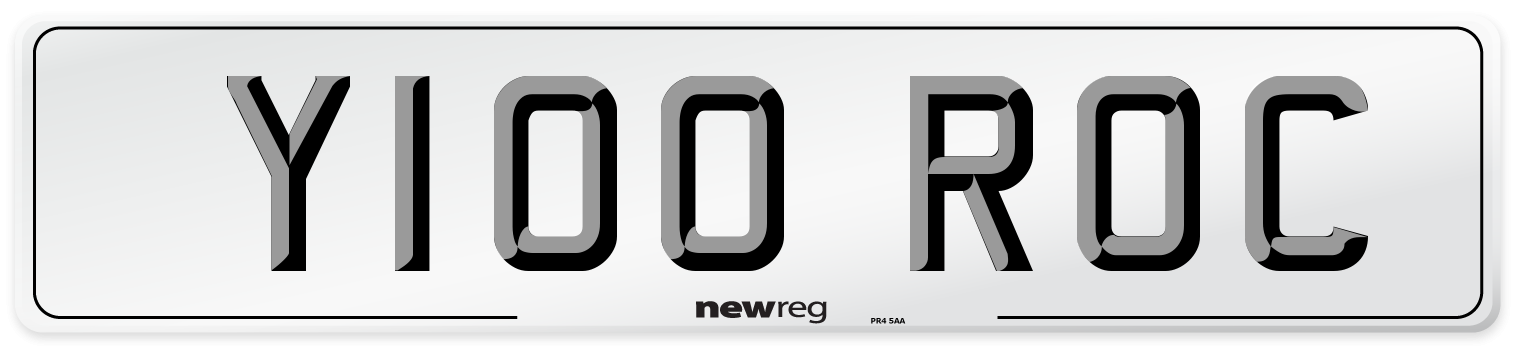 Y100 ROC Front Number Plate