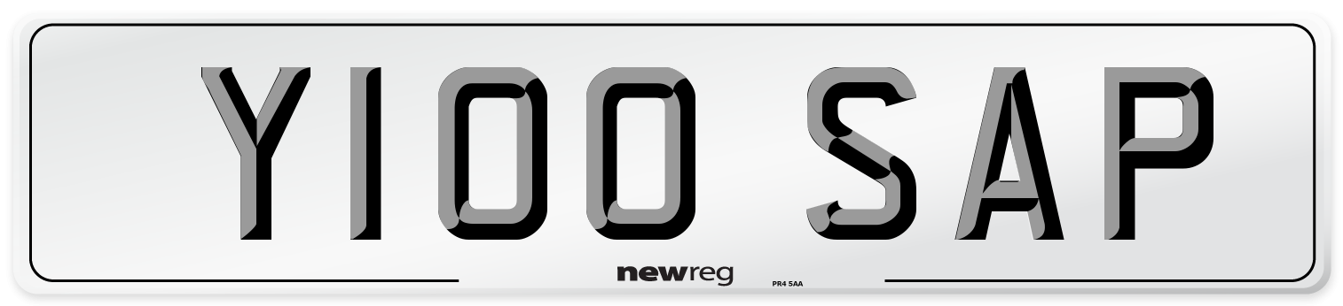 Y100 SAP Front Number Plate