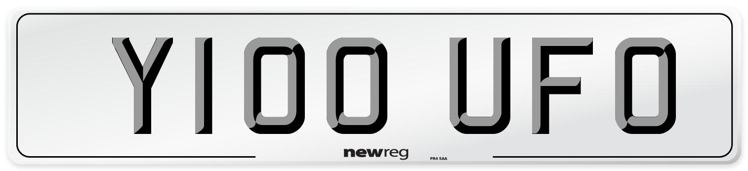 Y100 UFO Front Number Plate