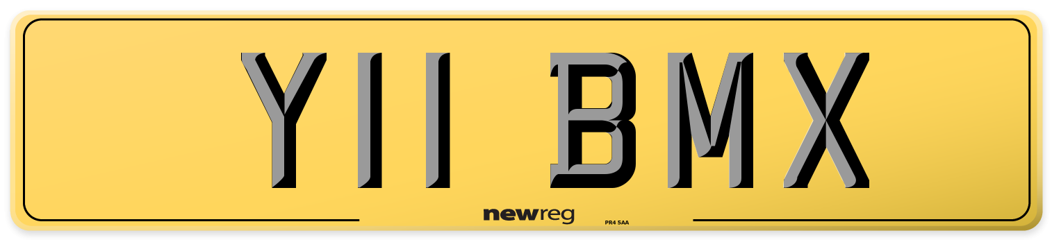Y11 BMX Rear Number Plate