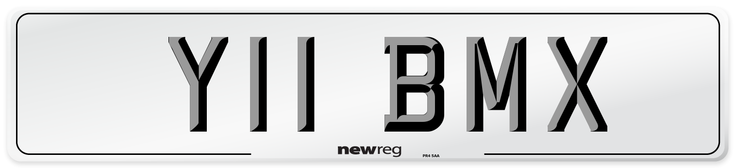 Y11 BMX Front Number Plate