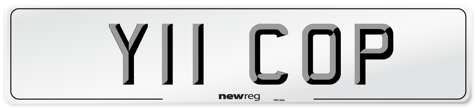 Y11 COP Front Number Plate