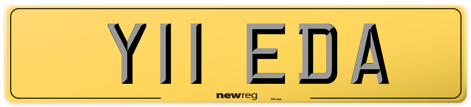 Y11 EDA Rear Number Plate