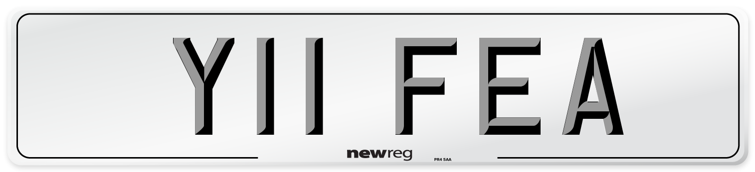 Y11 FEA Front Number Plate