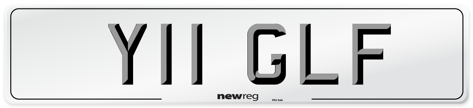 Y11 GLF Front Number Plate