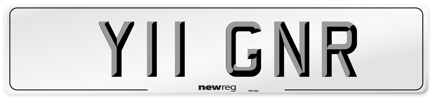 Y11 GNR Front Number Plate
