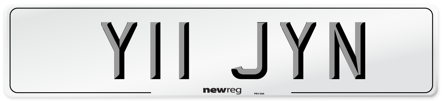 Y11 JYN Front Number Plate