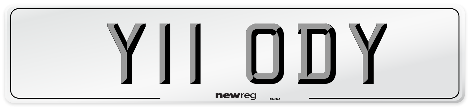 Y11 ODY Front Number Plate