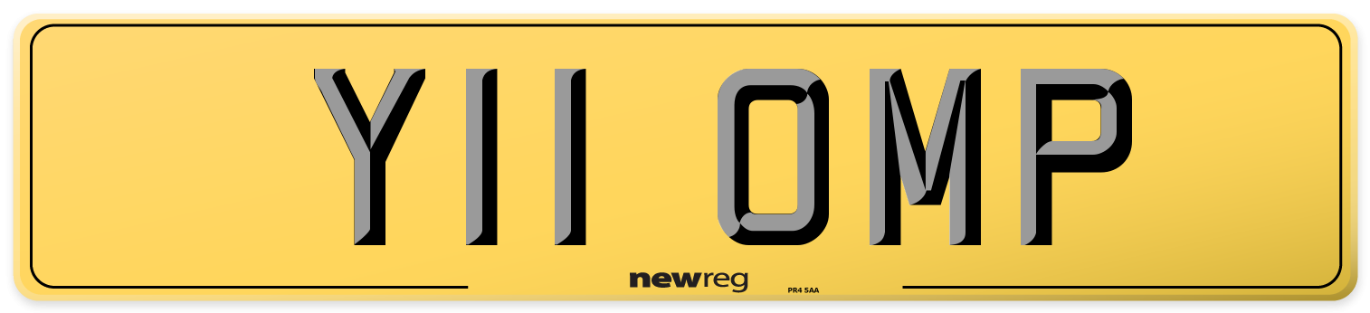 Y11 OMP Rear Number Plate