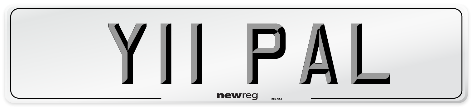 Y11 PAL Front Number Plate