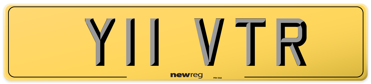 Y11 VTR Rear Number Plate