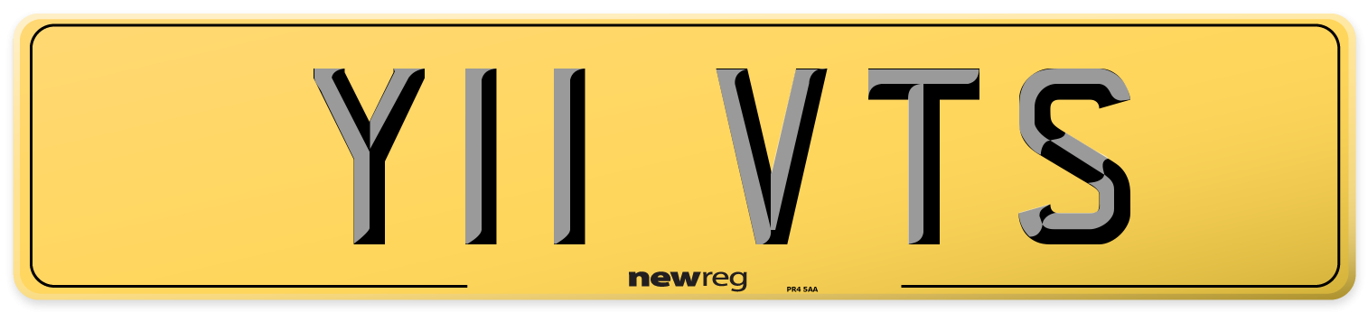 Y11 VTS Rear Number Plate