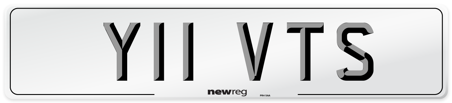 Y11 VTS Front Number Plate