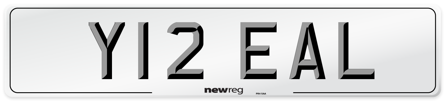 Y12 EAL Front Number Plate