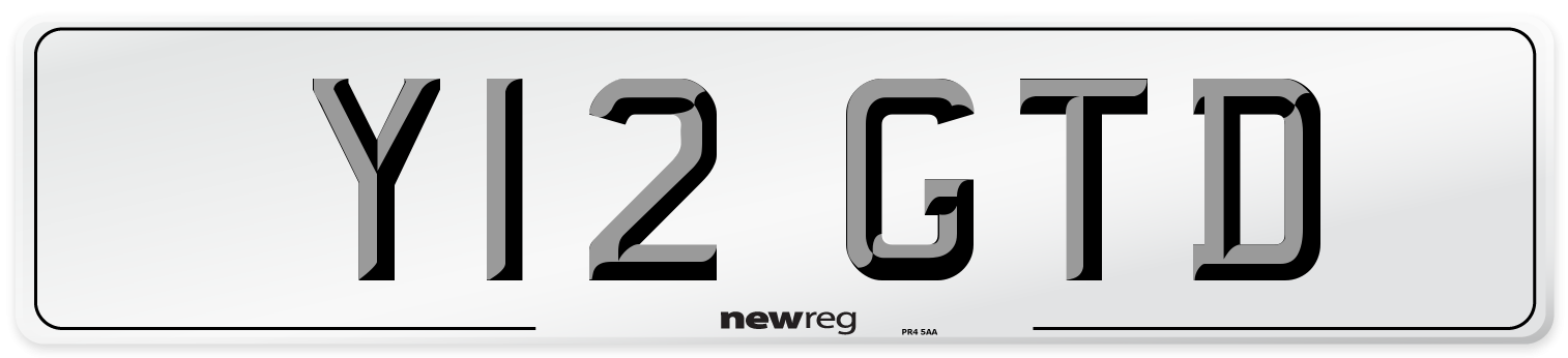 Y12 GTD Front Number Plate