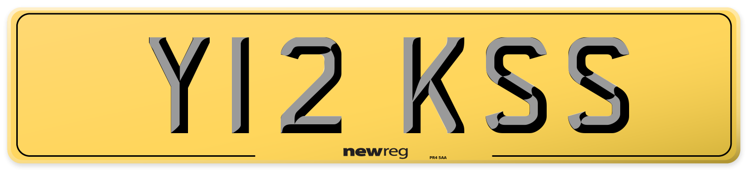 Y12 KSS Rear Number Plate