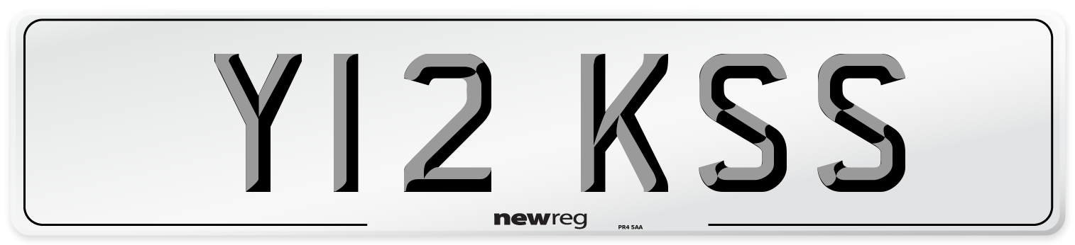 Y12 KSS Front Number Plate