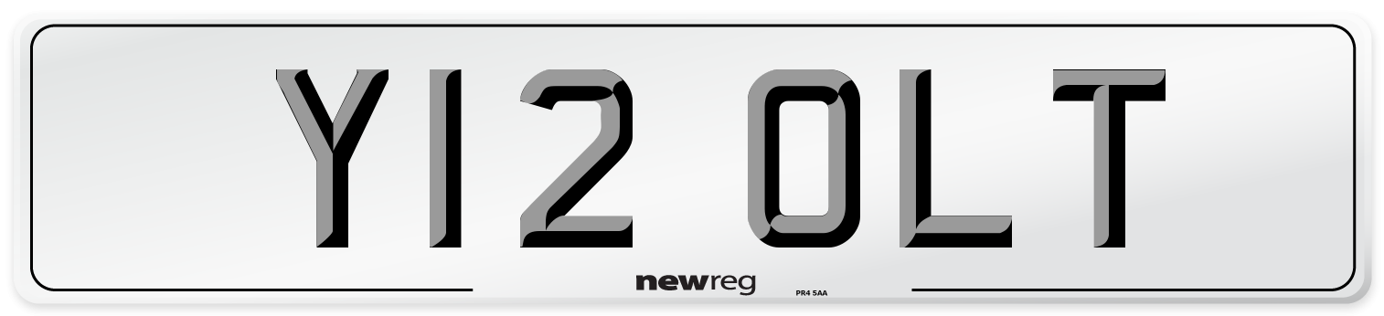 Y12 OLT Front Number Plate